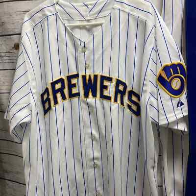 Milwaukee Brewers MLB Authentic Collection Jersey Uniform Majestic
