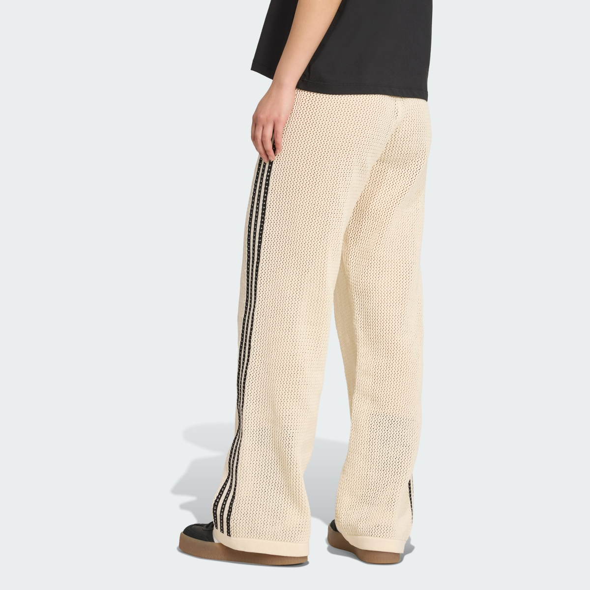 ☆韓国の人気☆【ADIDAS】☆W PREMIUM CROCHET TRACK PANT.S☆ adidas WMNS Premium Crochet Track Pant Wonder White JD1080