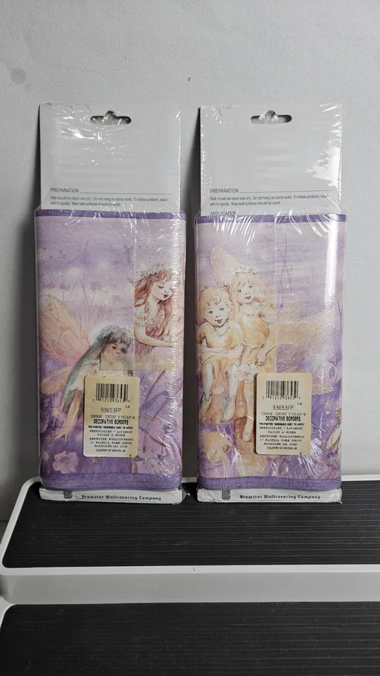 (2) Vitrina de diseño vintage borde decorativo de hadas 93653FP 5 yardas cada una nueva de stock Foto 4 de 4