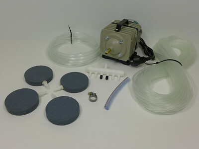 ACO-328 Teichbelüftung Teichbelüfter Sauerstoffpumpe Kompressor Ausströmer Set