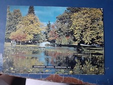 postcard vintage government gardens queenstown nz postally used