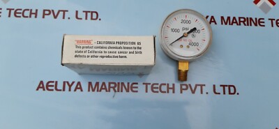 1/4 NPT Bras Pressure Gauge 4000 PSI 2 1/2''X4000
