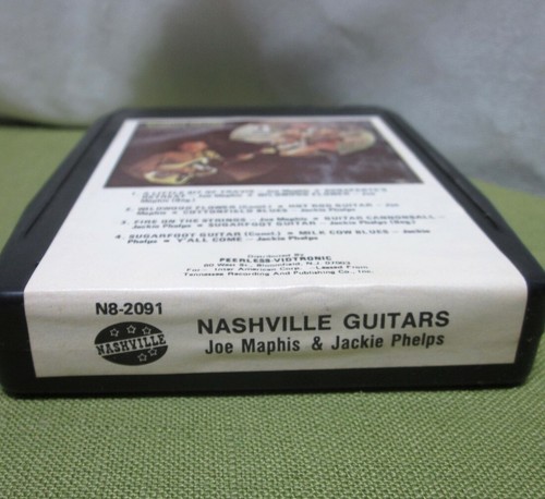 JOE MAPHIS & JACKIE PHELPS Nashville Guitars cartridge 8-Track tape 1973 - Picture 2 of 2