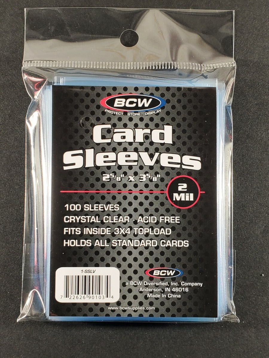 1000) BCW Standard Card Penny Sleeves Regular 2 5/8 X 3 5/8 (10 PACKS OF  100) | eBay