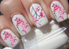 Cherry Tree Nail Art Stickers Transfers Decals Set of 42 - A1371