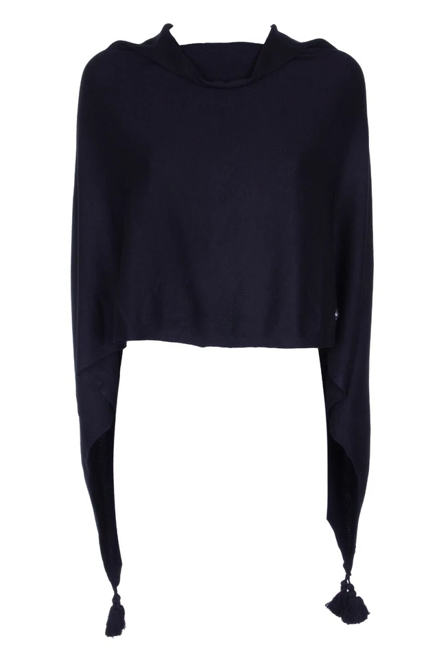 TAMARIS Damen Poncho Umhang Damenumhang Cardigan schwarz NEU Einheitsgröße