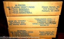 1991 CLASSIC DRAFT PICKS SET CASE 30 sealed sets CLIFF FLOYD  MANNY @ $125  