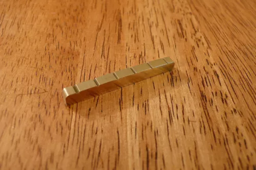 BRASS GUITAR NUT 43MM SLOTTED FOR STRATOCASTER TELECASTER 