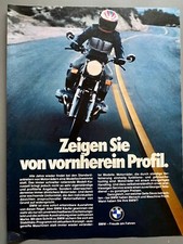 BMW moto d'epoca 1980 boxer originale d'epoca pubblicità advert