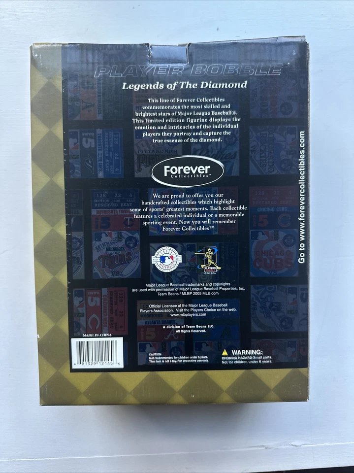 Chipper Jones 2005Legends Of The Diamond Limited Edition Collectible Bobble Head - Image 3 of 4