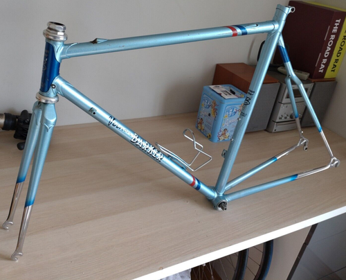 VERNON BARKER VINTAGE  ONE OFF HAND BUILT STEEL RACING FRAME - Picture 2 of 16