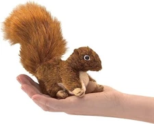 Folkmanis Mini Red Squirrel Finger Puppet