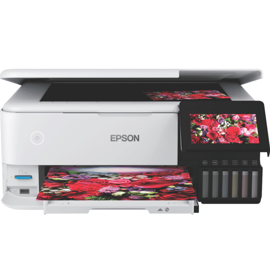 NEW Epson EcoTank Photo ET-8500 Wireless All-in-One Supertank Printer Scan Copy