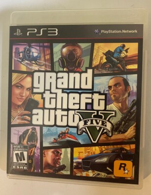 Grand Theft Auto V GTA 5 Playstation 3 PS3 Action Game 100% Complete With Map