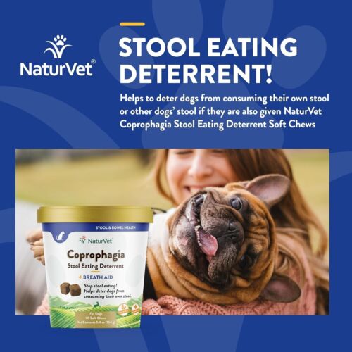 Coprophagia Stool Eating Deterrent Plus Breath Aid Deters Dogs from Consuming Au - Picture 5 of 9