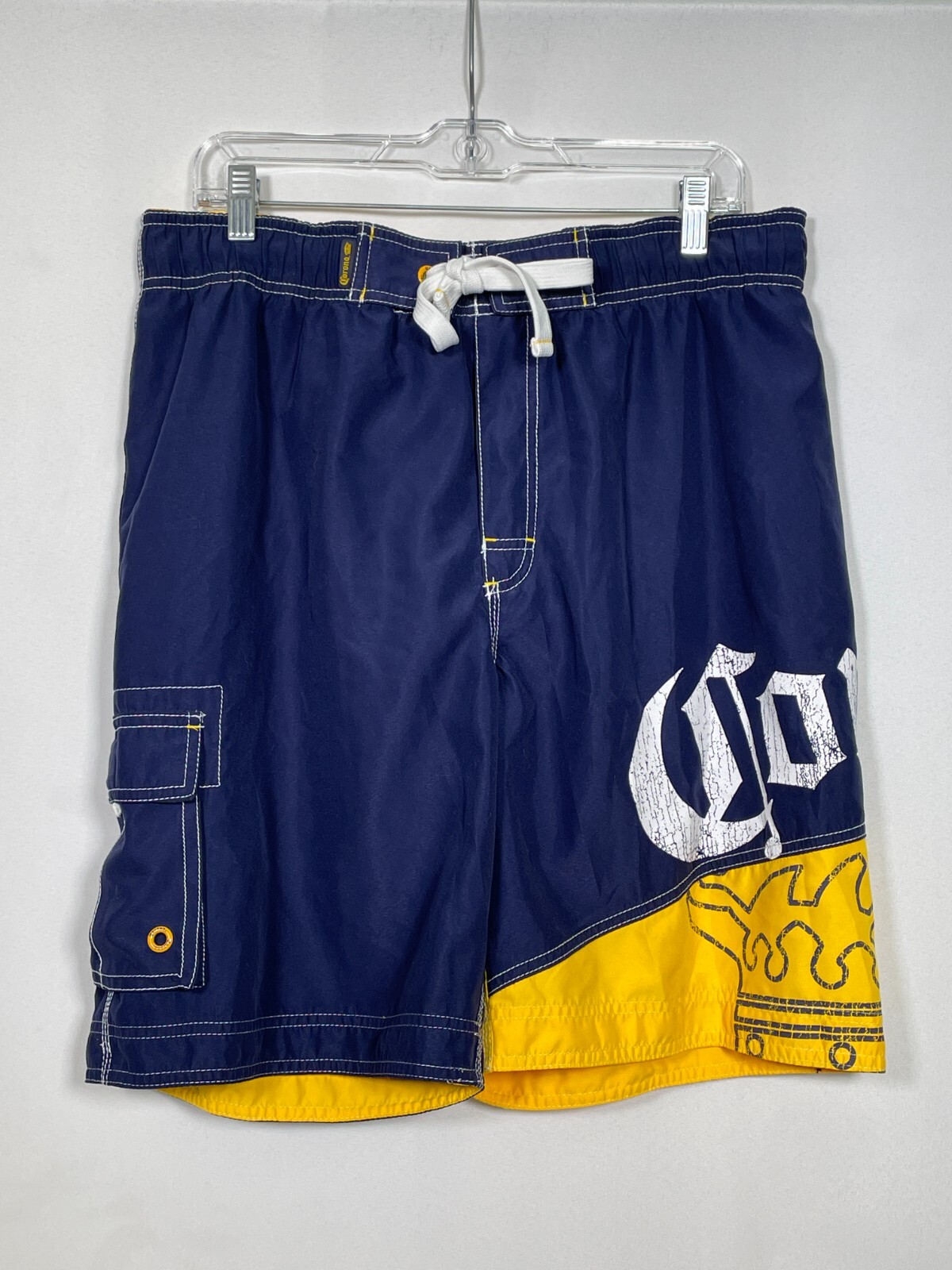 Corona Extra Lightweight Drawstring Navy/Yellow B… - image 1