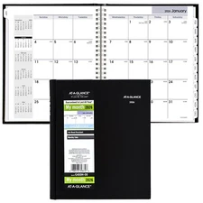 2026 At-A-Glance DayMinder G400H Monthly Planner, Hardcover, 7 x 8-1/2"