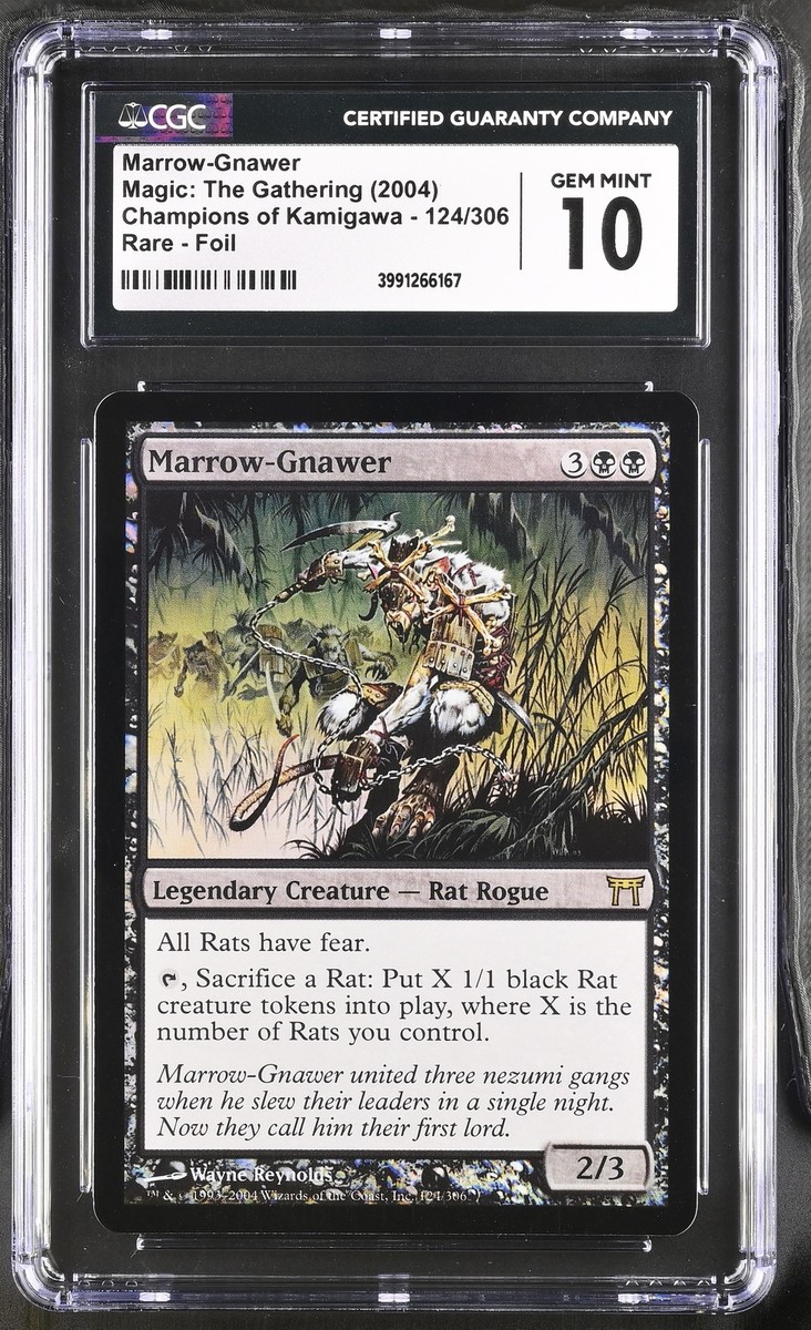 MTG 骨齧り Marrow-Gnawer Foil 英語版 CHK MARROW-GNAWER Champions of Kamigawa Foil Rare CGC 10 MTG EDH