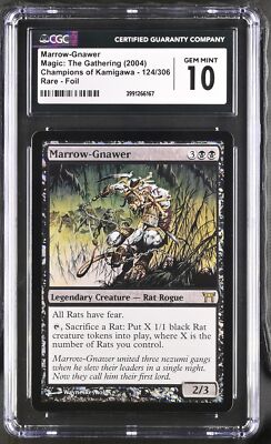 MTG 骨齧り Marrow-Gnawer Foil 英語版 CHK MARROW-GNAWER Champions of Kamigawa Foil Rare CGC 10 MTG EDH