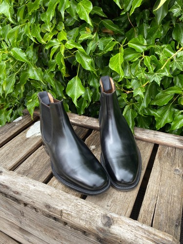 Church's - Amberley - Botas Chelsea de cuero de becerro negro - Reino Unido 7,5 F - Imagen 3 de 11