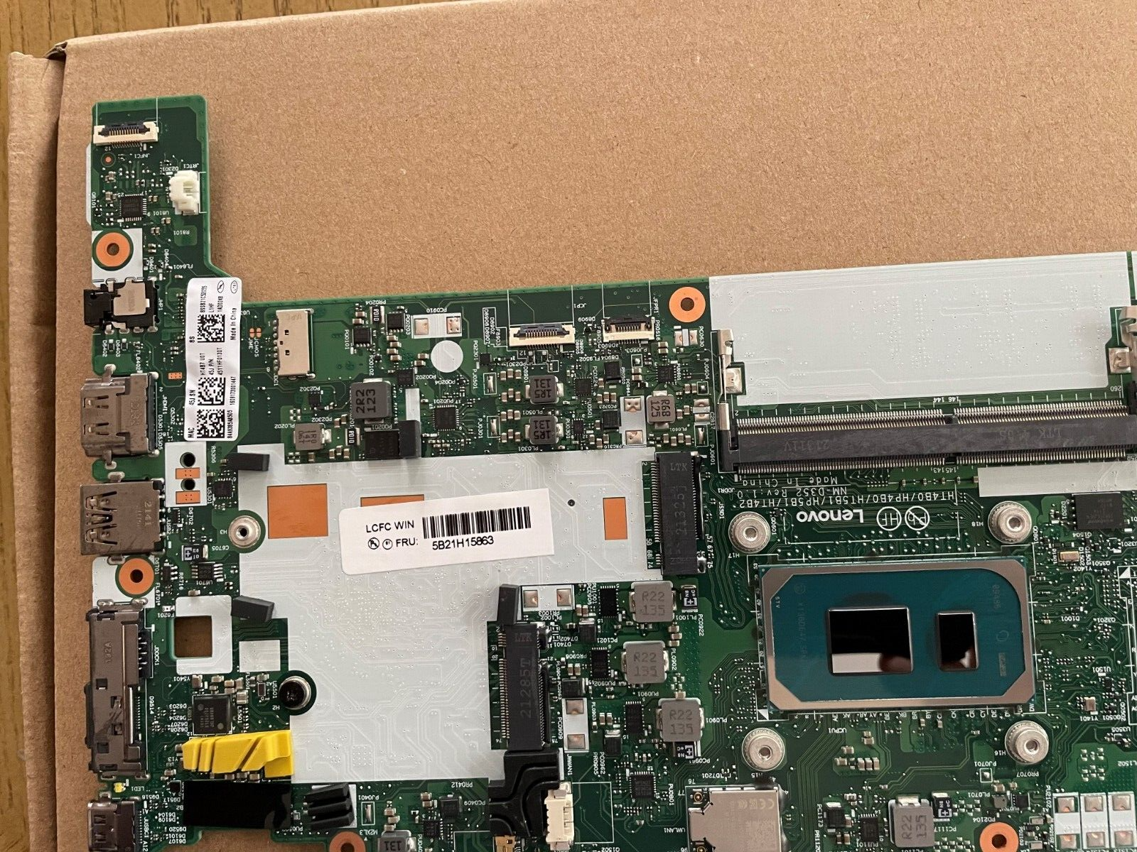 5B21H15863 NEW Lenovo THINKPAD T14 i7-1165G7 16G SYSTEM BOARD 