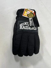 3M Los Angeles Raiders Black Thinsulate Vintage Winter Gloves Size L Large NEW