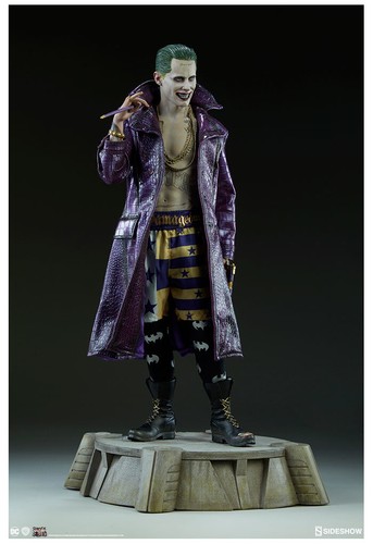 DC COMICS - Suicide Squad - The Joker Premium Format Figure 1/4 Statue Sideshow - Foto 11 di 12