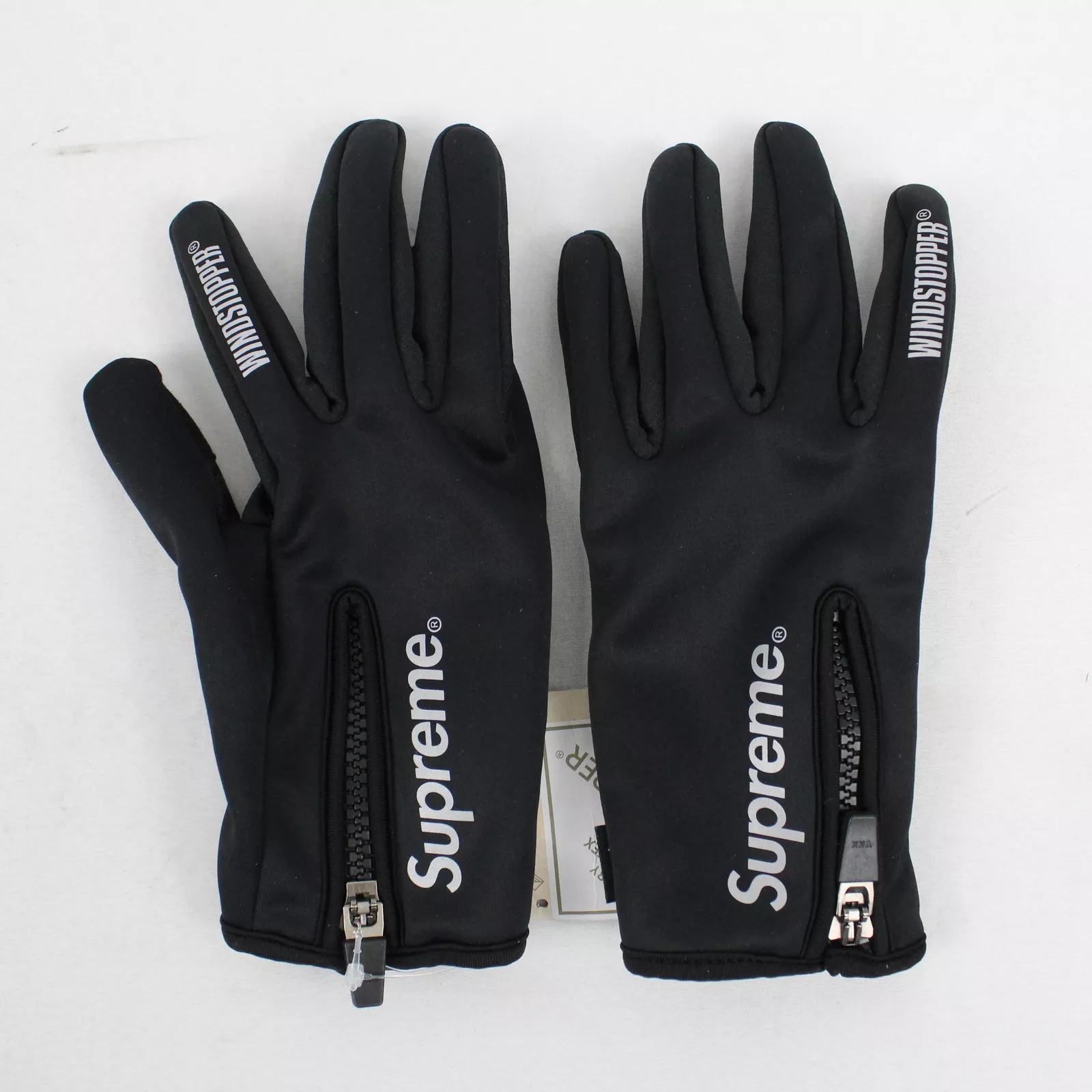 Gants zippés Supreme Windstopper en noir (HTU6221L41)   unisexe adulte moyen