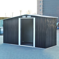 8 x 4ft Metal Garden Storage Shed Outdoor Log Store Storage Box Firewood Sheds