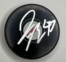 James Reimer Signed Autographed Detroit Red Wings Logo Puck
