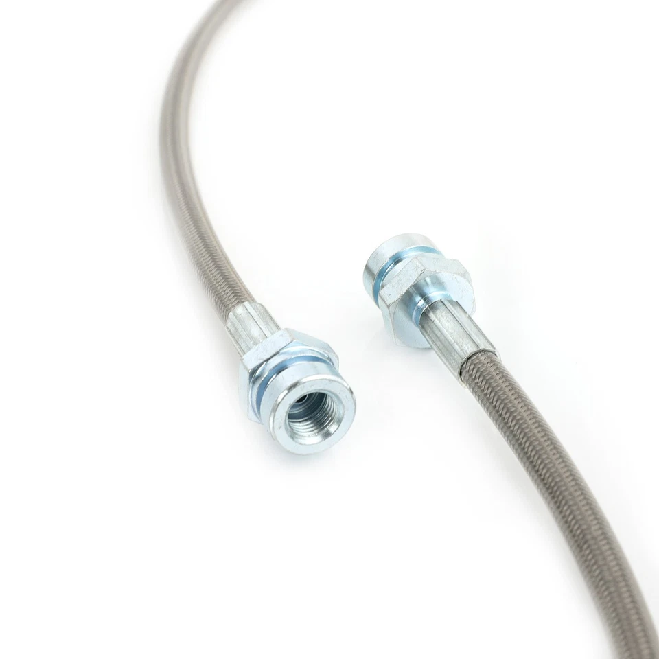 Juego completo de líneas de freno extendidas de acero inoxidable para 87-06 Jeep Wrangler YJ TJ 4-6" Foto 4 de 4