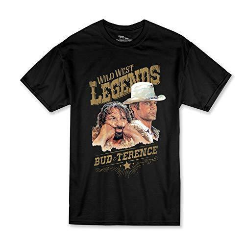 T-Shirt Herren - Wild West Legends - Terence Hill Bud Spencer (schwarz) - Bild 1 von 3
