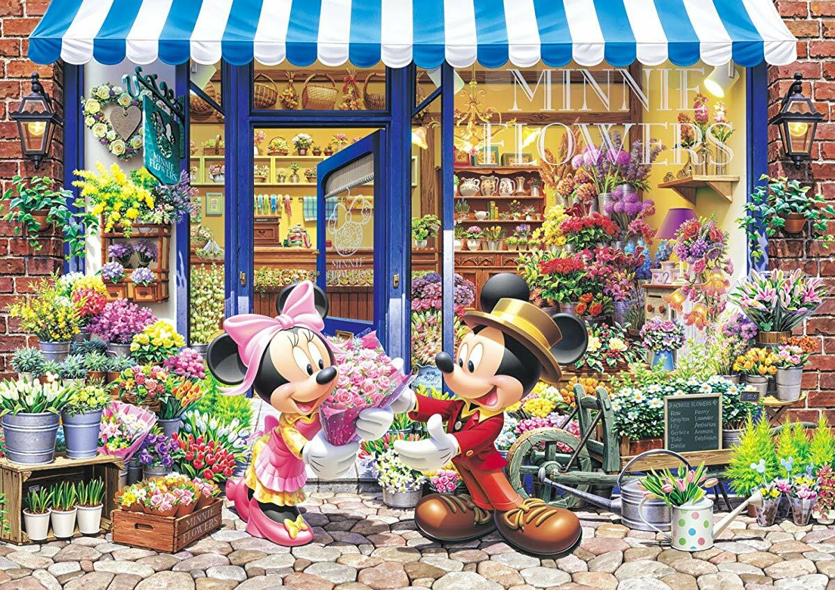 Tenyo Jigsaw Puzzle D-300-258 Disney Mickey Flower Shop (300