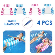 4x Aufblasbare Schwimmende Hängematte Schwim...