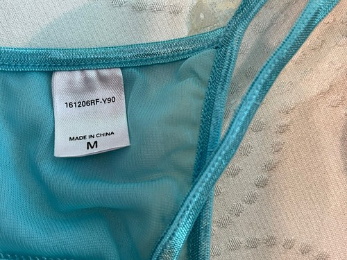 Bra Set MARIE JO Haute Lingerie UW Brown Aqua Lace + VS Panty M Thong 34D 34C - Picture 7 of 9