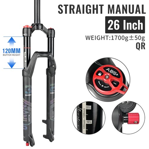 Bicycle Suspension Air Fork Rebound Adjustment Straight/Tapered RL/LO Bike Fork - Picture 41 of 46