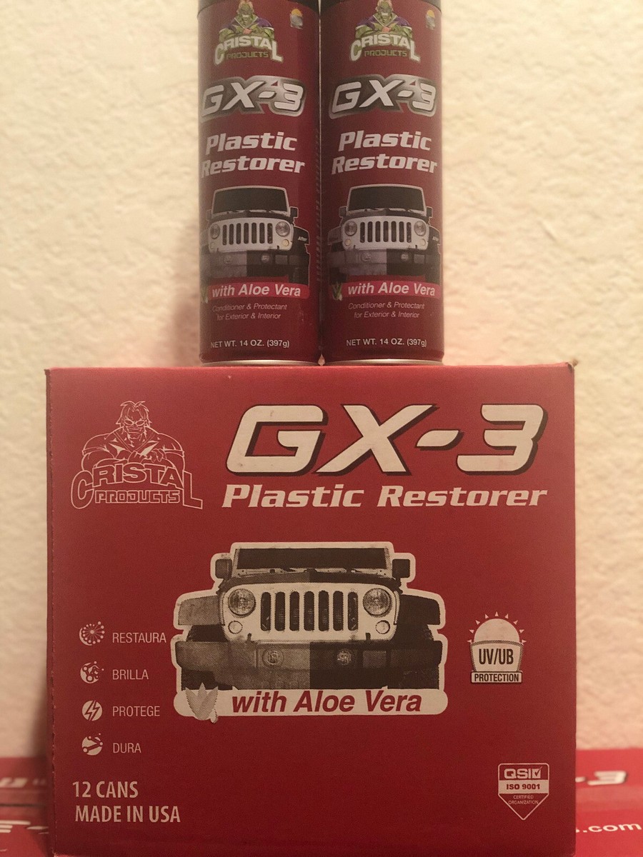 GX-3 Plastic Restorer with Aloe Vera - Cristal Products | eBay