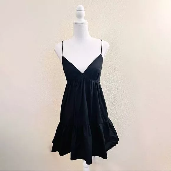 Tie Back Babydoll Lace Cami Black