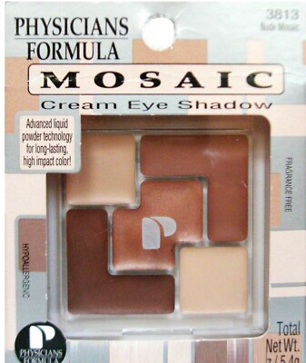 PHYSICIANS FORMULA MOSIAC CREAM EYE SHADOW #3813 NUDE MOSIAC FREE SHIPPING USA