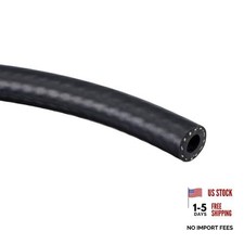 1/4" ID Fuel Line Hose, 15/32" OD 3.3ft Oil Tubing Black for Small 6mm x 12mm