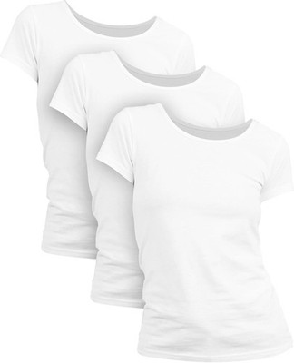 Basic Treasure 2/3er Pack Tshirt Damen, Kurzärmliges Damen Shirt oder 