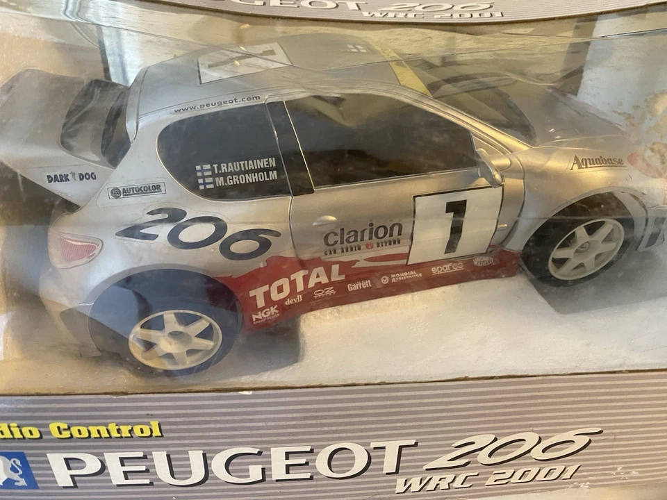 NIKKO PEUGEOT 206 WRC ON BOARD CAMERA CAR 2001 SCALE 1/16 - Photo 2/4