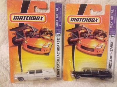 2007 Matchbox 1963 Cadillac Hearse Black and Pearl MBX Metal new