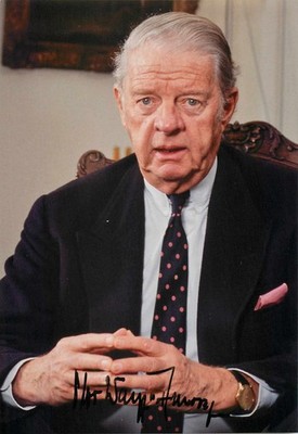 Autogramm Otto Wolff von Amerongen - Unternehmer - Foto handsigniert original