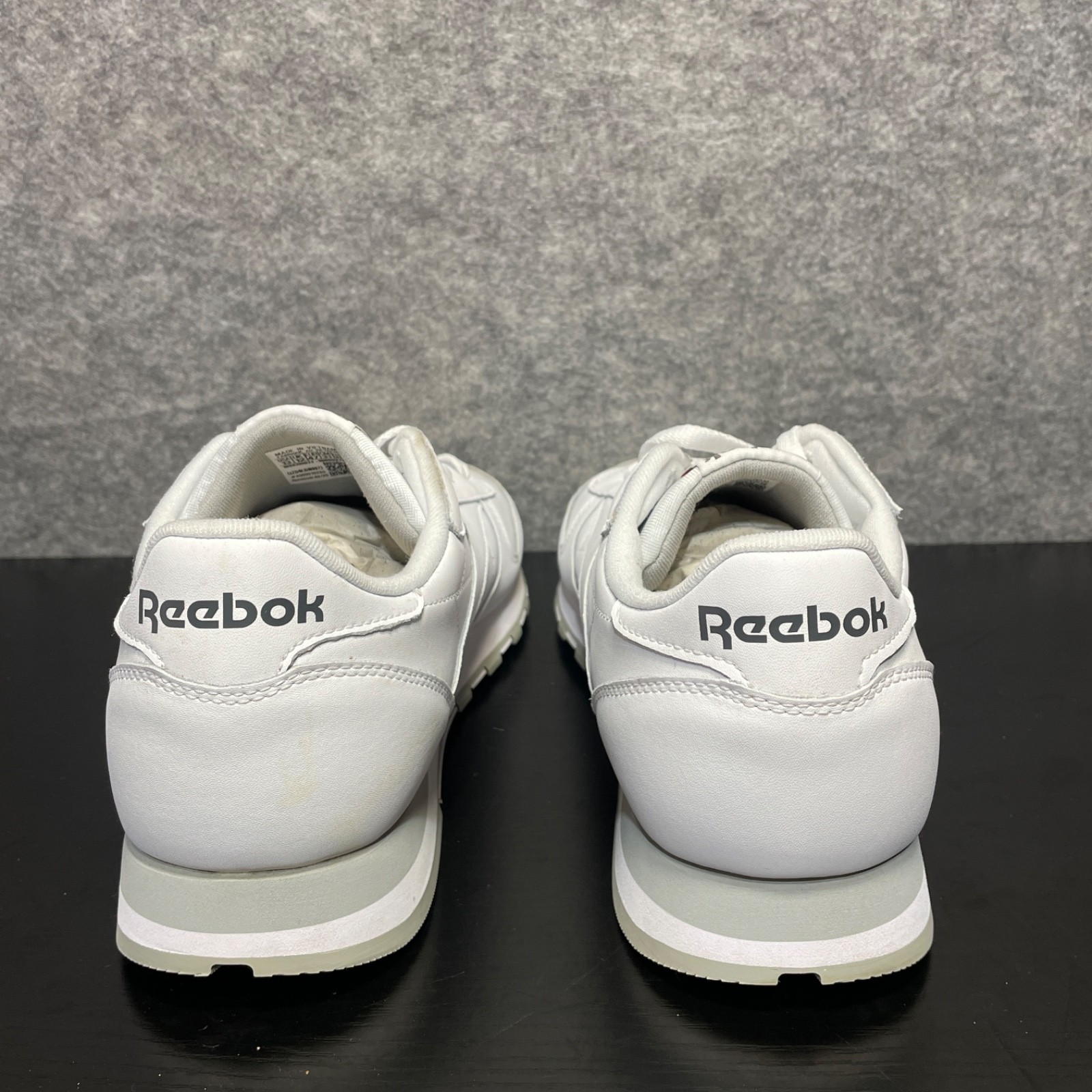 Reebok Classic Running Shoes Mens 13 White Leather Lace Up Retro Sneakers thumbnail 9