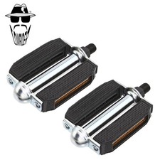 ORIGINAL LOWRIDER OL-507 Schwinn Style Torpedo Block Pedals Black/Chrome 1/2".