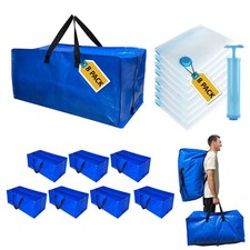 16-Pack XL Moving Bags w/Backpack Straps  Vacuum Bags   Heavy Duty Storage