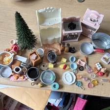 Dollhouse Kitchen Set Lot 30 Items