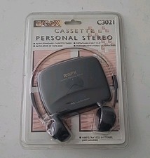 GPX Cassette Personal Stereo HeadPhones 3 Band Rotary Equalizer C3021 NOS B2-G9