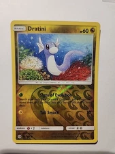Dratini 94/149 LP/NM Reverse Holo Sun and Moon Base Set Pokemon Card 